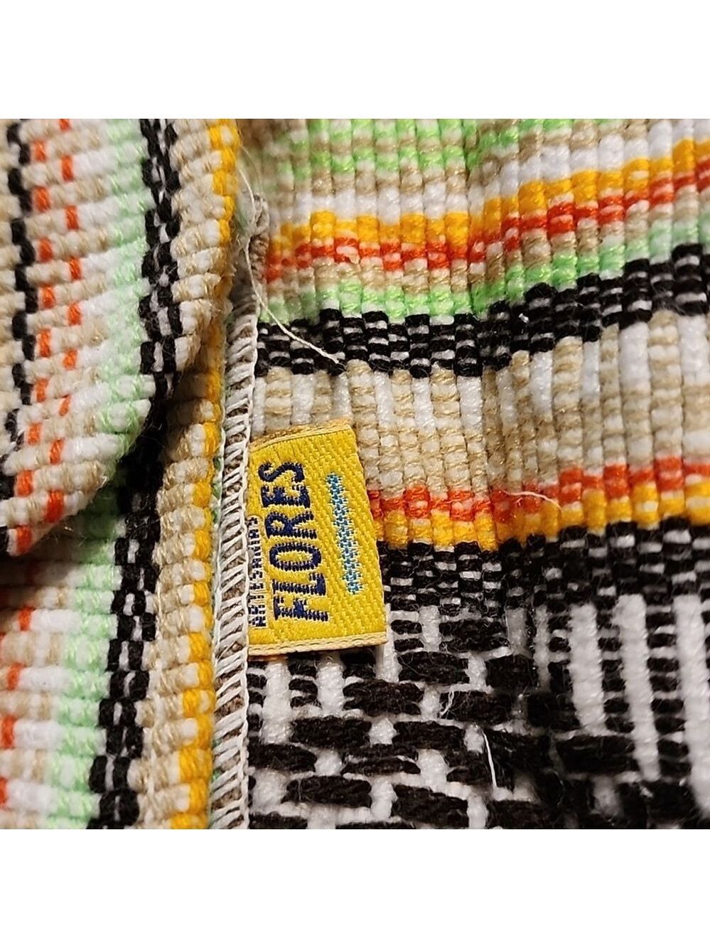 BAJ Tribal Aztec Woven Small Bucket Bag Backpack - Picture 5 of 5